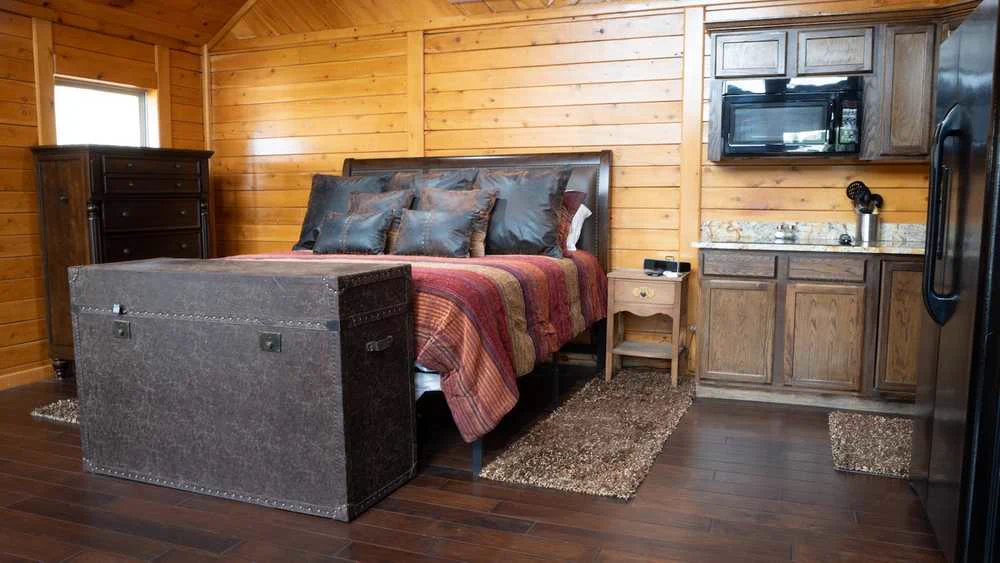 Fence-line cabins